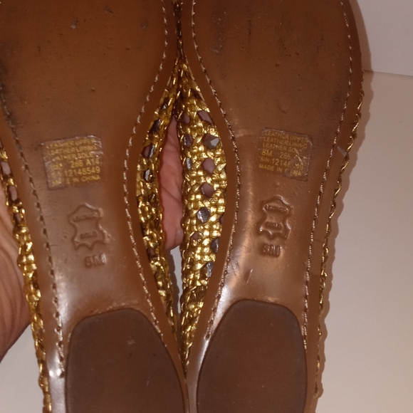Tory Burch silver and gold flats - Picture 7 of 8